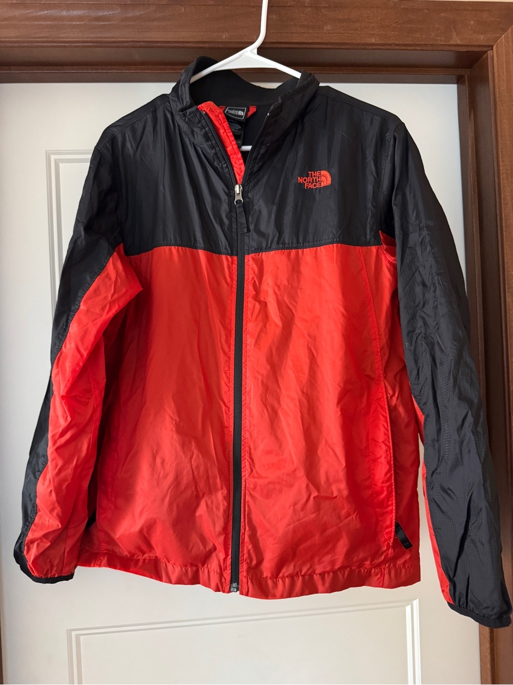 The North Face Red and Black Kids’ Windbreaker Jacket